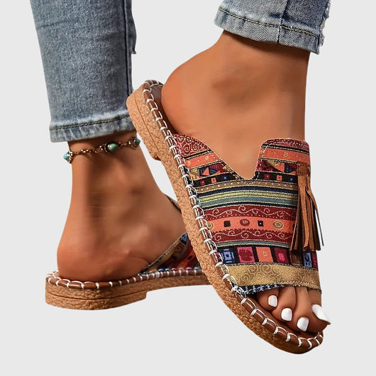 Lorraine Bequeme Flache Sandalen
