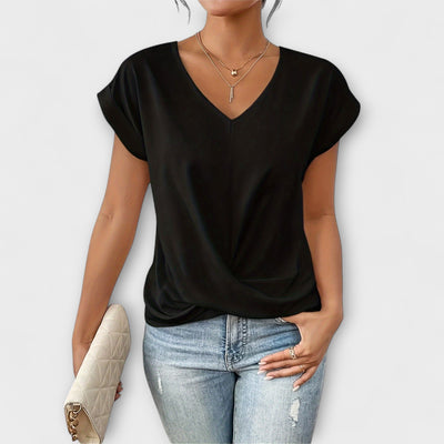 Carlinda Elegantes V-Ausschnitt Top