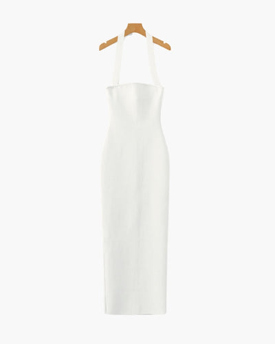 Neckholder Maxikleid in schmaler Passform