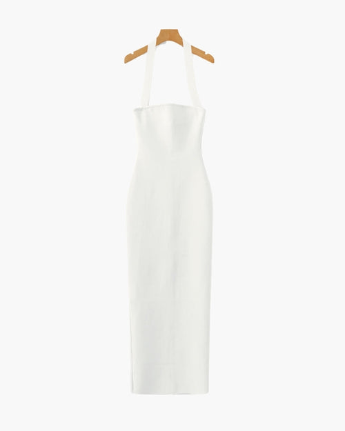 Neckholder Maxikleid in schmaler Passform