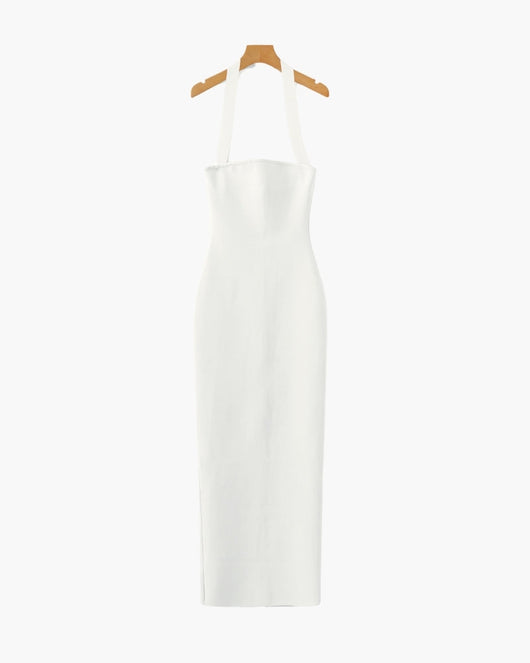 Neckholder Maxikleid in schmaler Passform