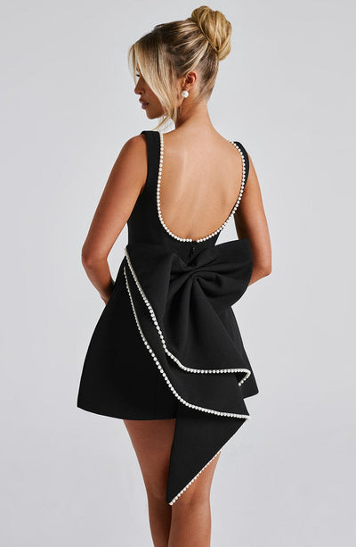 Magdalena | Damen Strukturiertes Mini Kleid für Hochzeitsgäste
