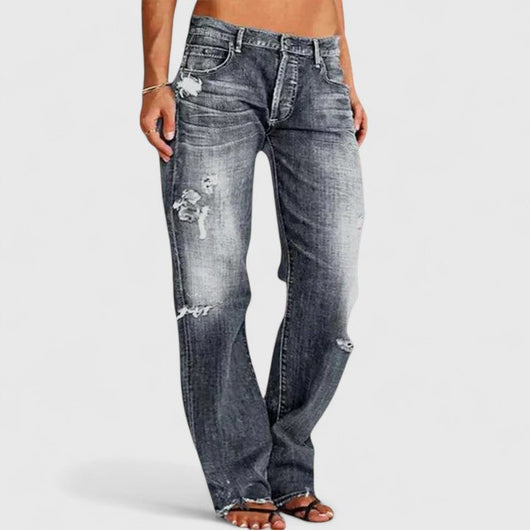 Frieda | Damen Vintage-Jeans mit Lockerer Passform und Waschung