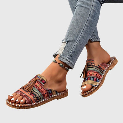 Lorraine Bequeme Flache Sandalen