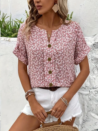 Verna Blumen-Print Bluse