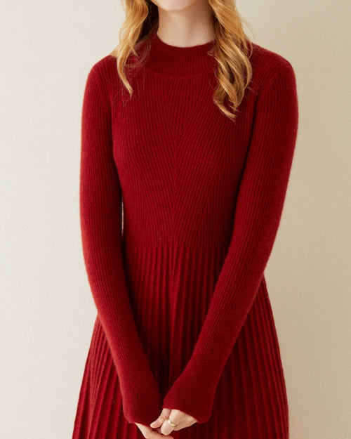 Reines Kaschmir Ausstellkleid
