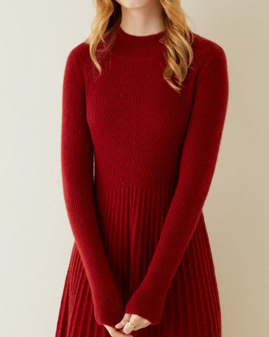 Reines Kaschmir Ausstellkleid