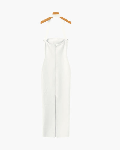 Neckholder Maxikleid in schmaler Passform