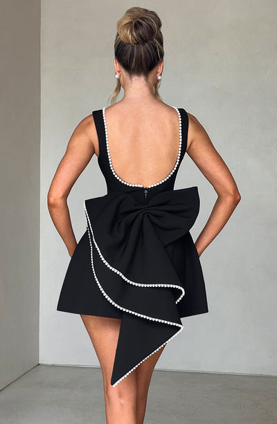 Magdalena | Damen Strukturiertes Mini Kleid für Hochzeitsgäste