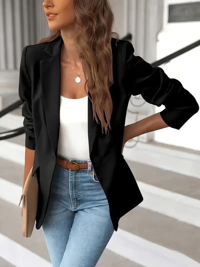 Edith | Damen Stilvoller Maßgeschneiderter Blazer für Freizeitlook
