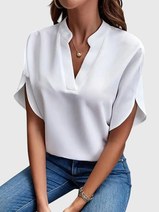 Beatrix Weiches Elegantes V-Ausschnitt Shirt