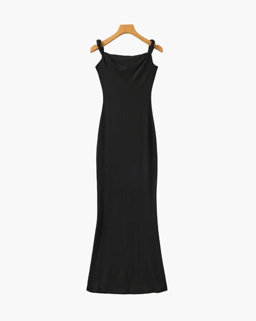One-Shoulder Figurbetontes Maxikleid