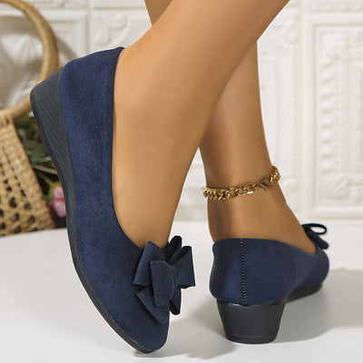 Maisie Wildleder Ballerinas mit Schleife
