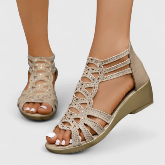 Mindy Bequeme Flache Sandalen