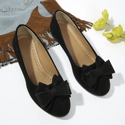 Maisie Wildleder Ballerinas mit Schleife