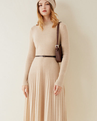 Reines Kaschmir Ausstellkleid