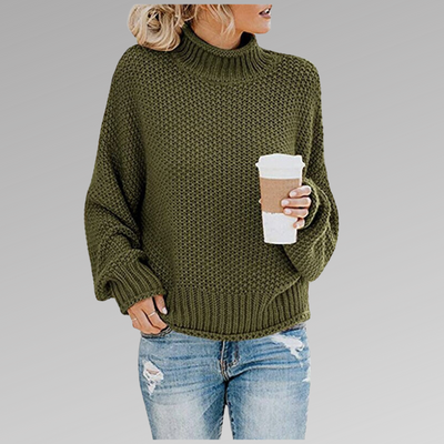 Natascha | Damen Lockerer Strickpullover für den Winter