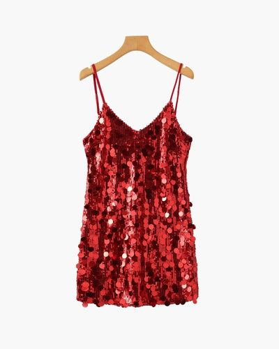 Pailletten Party-Minikleid
