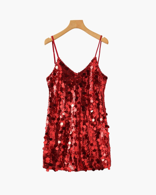 Pailletten Party-Minikleid
