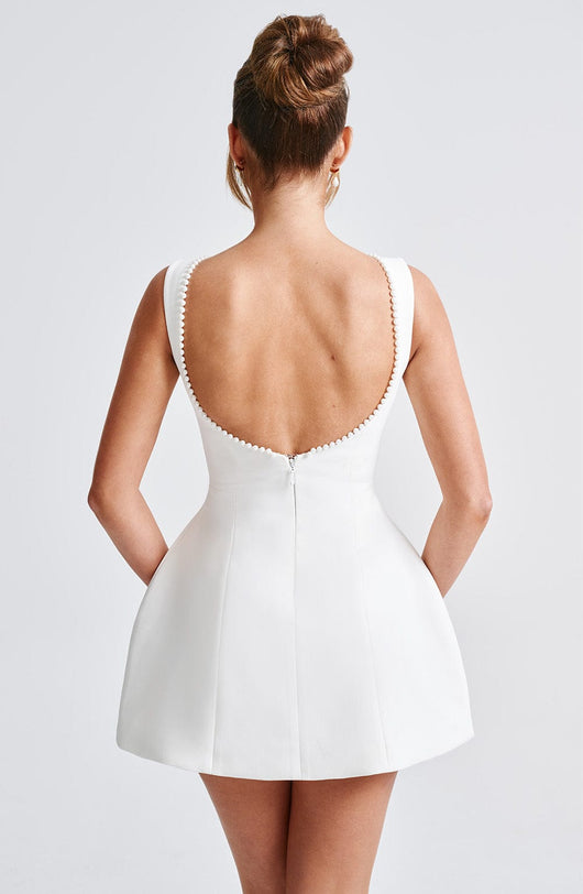 Magdalena | Damen Strukturiertes Mini Kleid für Hochzeitsgäste