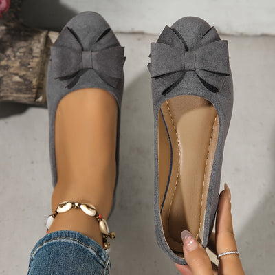 Maisie Wildleder Ballerinas mit Schleife