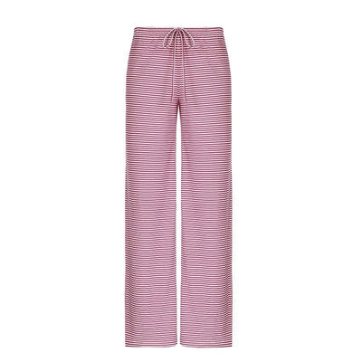 Daniela | Damen Frühlings-Gestreifte Relaxed-Hose
