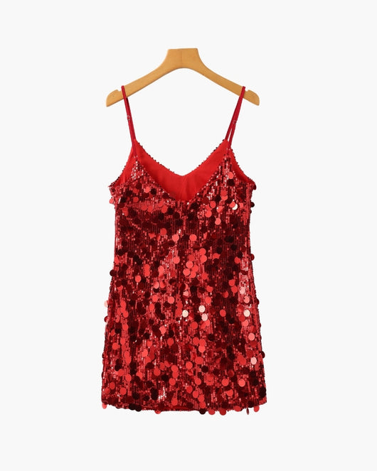 Pailletten Party-Minikleid