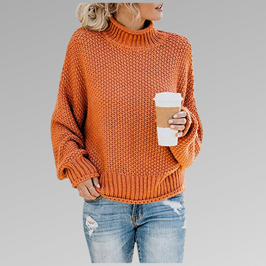 Natascha | Damen Lockerer Strickpullover für den Winter