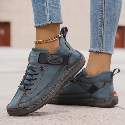 Andrea | Damen Lässige Schnürplattform-Sneaker