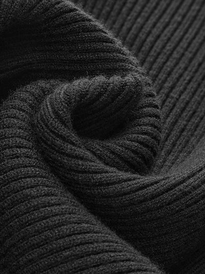 Jennifer | Damen Frühlings Stilvoller Gerippter Rollkragenpullover