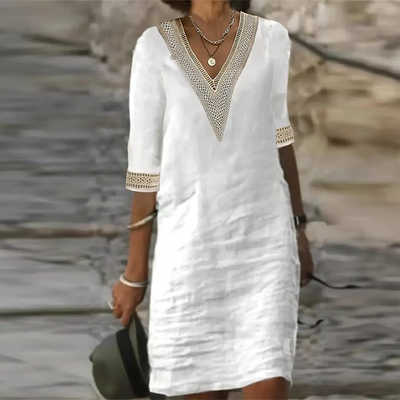 Atmungsaktives Lässiges Sommerkleid
