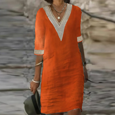 Atmungsaktives Lässiges Sommerkleid