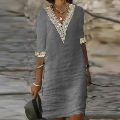 Atmungsaktives Lässiges Sommerkleid