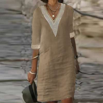 Atmungsaktives Lässiges Sommerkleid