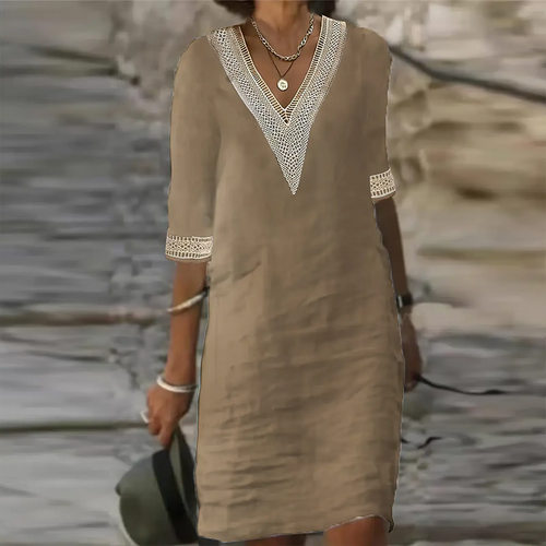 Atmungsaktives Lässiges Sommerkleid