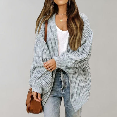 Elsa | Damen Freizeit-Strickjacke mit offener Vorderseite