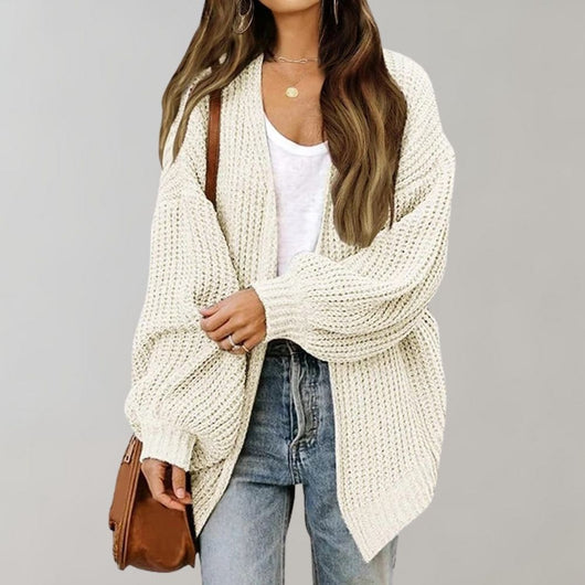 Elsa | Damen Freizeit-Strickjacke mit offener Vorderseite