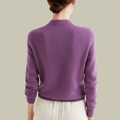 Monika | Damen Rollkragenpullover aus Merinowolle für den Winter