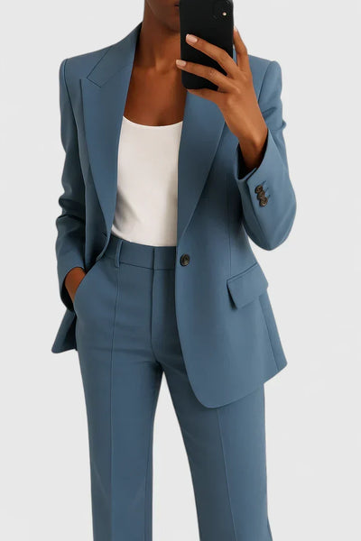 Yvonne | Damen Maßgeschneiderter Blazer Hosen Set
