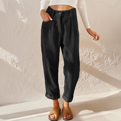 Stefanie | Damen High Waist Wide Leg Hose