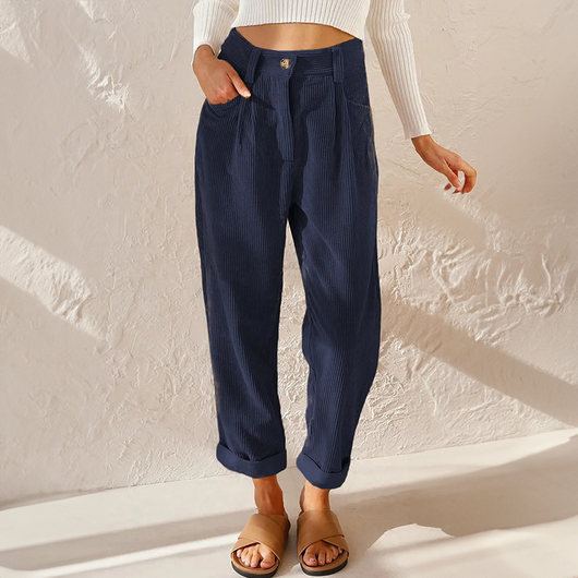 Stefanie | Damen High Waist Wide Leg Hose