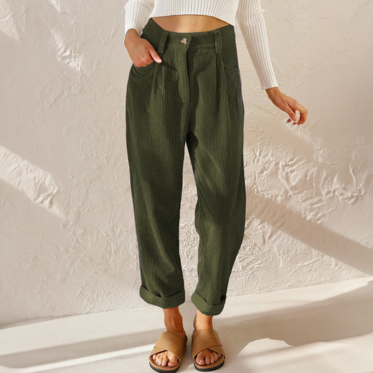 Stefanie | Damen High Waist Wide Leg Hose