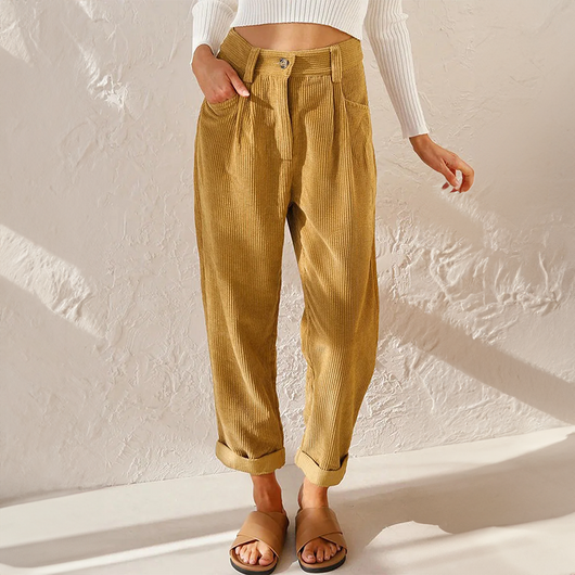 Stefanie | Damen High Waist Wide Leg Hose
