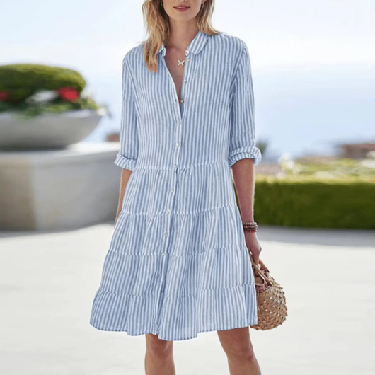 Schmeichelndes Sommerkleid in A-Linie