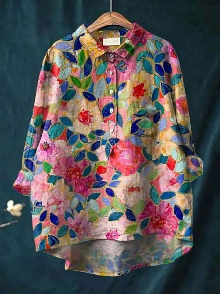 Monette Blumen-Bluse