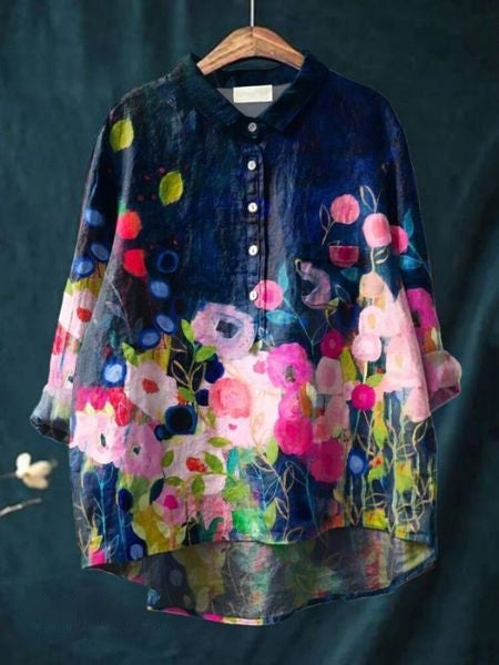 Monette Blumen-Bluse