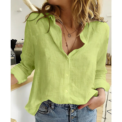 Stefanie  | Damen Lässige Button-Down Bluse