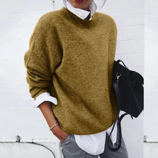 Isabella | Damen Lässiger Locker geschnittener Pullover