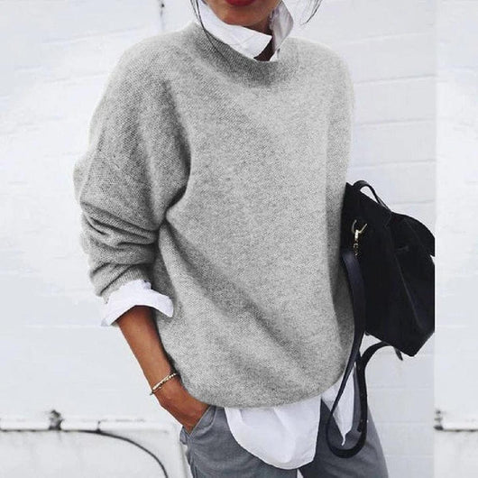 Isabella | Damen Lässiger Locker geschnittener Pullover