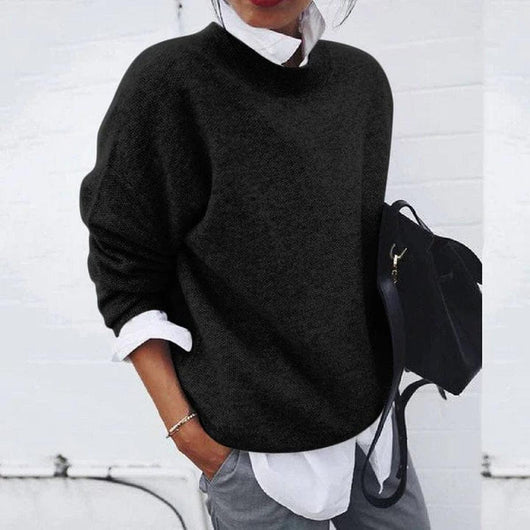 Isabella | Damen Lässiger Locker geschnittener Pullover